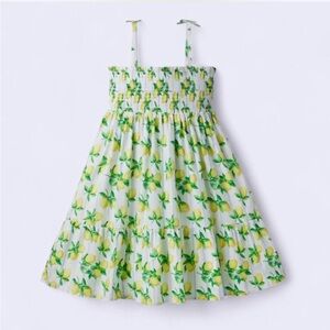 Janie and Jack The Leilani Lemon Stripe Smocked Sundress